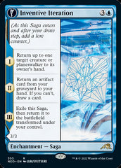 Inventive Iteration // Living Breakthrough (Showcase Soft Glow) [Kamigawa: Neon Dynasty] | Good Games Cannington