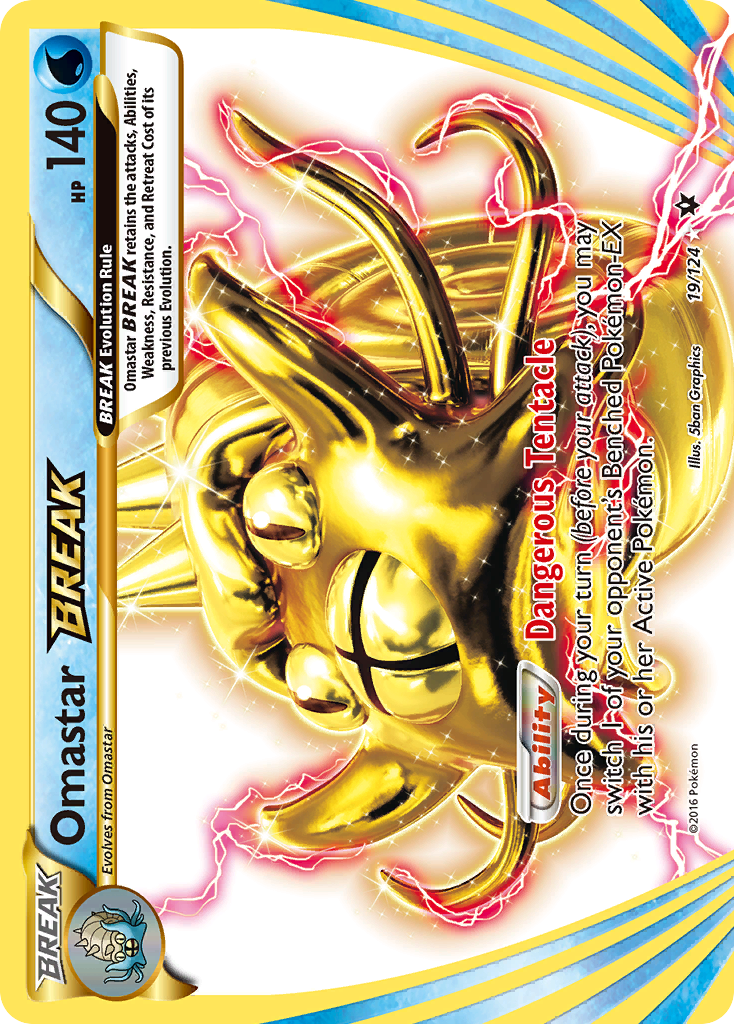 Omastar BREAK (19/124) [XY: Fates Collide] | Good Games Cannington