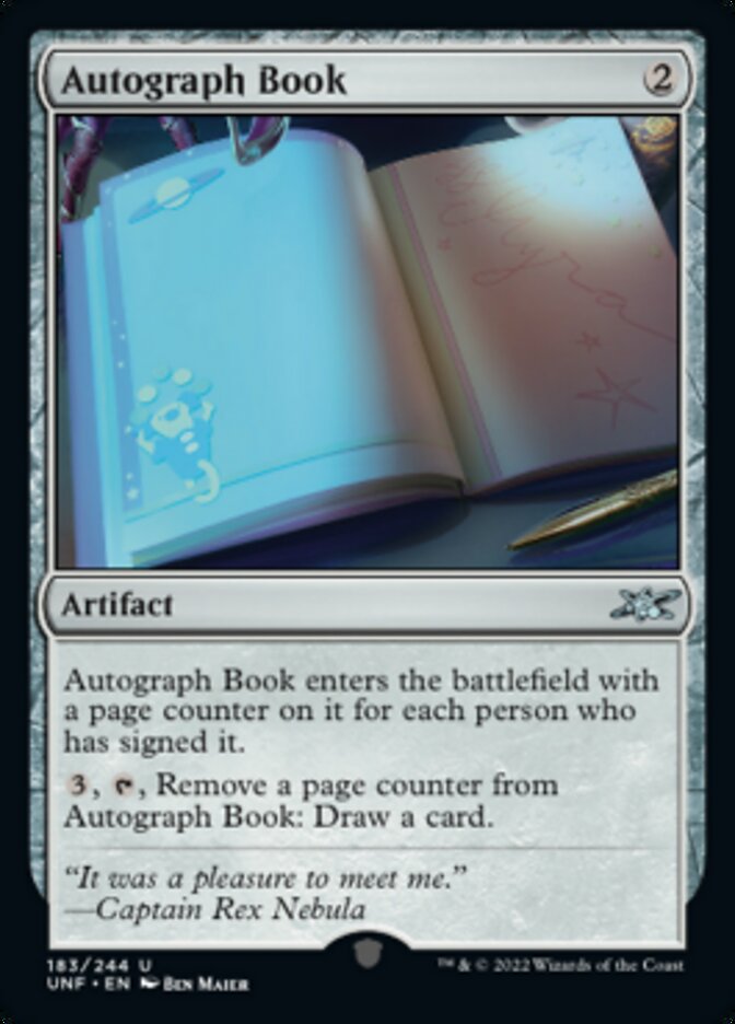 Autograph Book [Unfinity] | Good Games Cannington