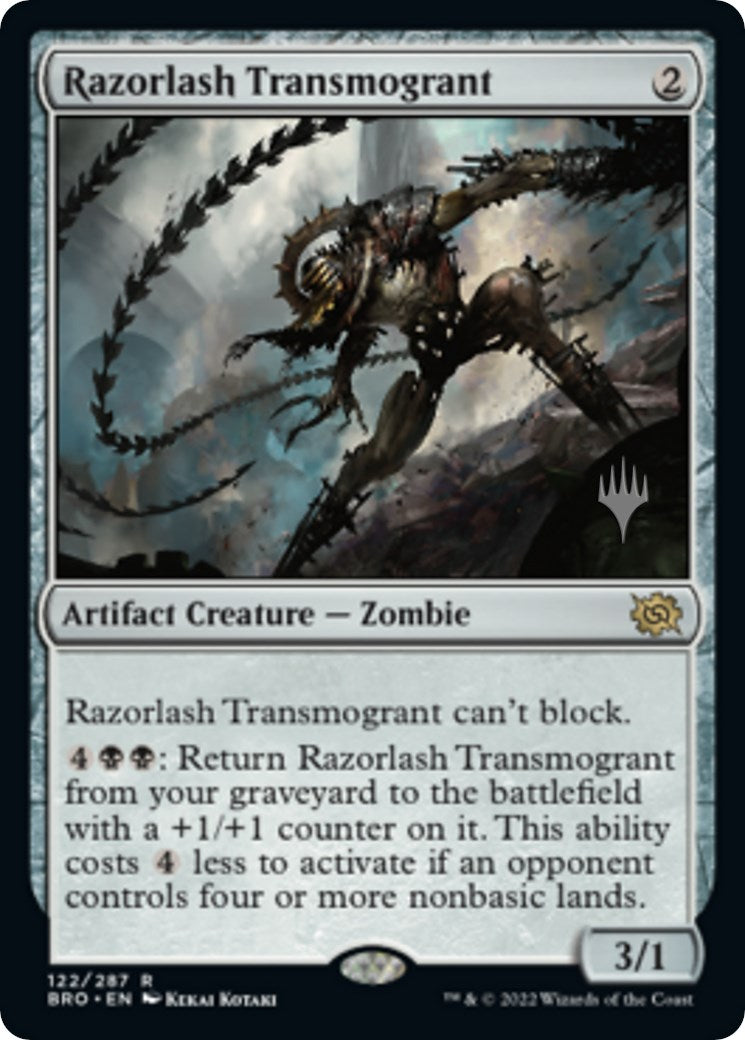 Razorlash Transmogrant (Promo Pack) [The Brothers' War Promos] | Good Games Cannington