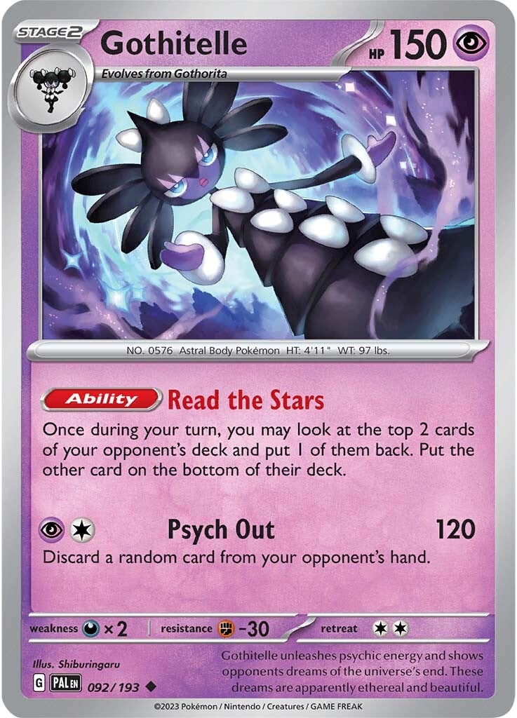 Gothitelle (092/193) [Scarlet & Violet: Paldea Evolved] | Good Games Cannington