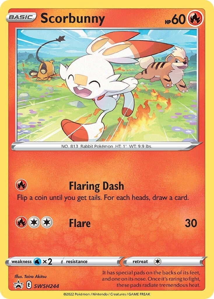 Scorbunny (SWSH244) [Sword & Shield: Black Star Promos] | Good Games Cannington
