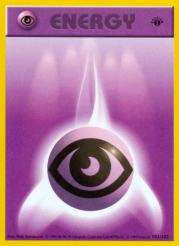 Psychic Energy (101/102) (Shadowless) [Base Set 1st Edition] | Good Games Cannington