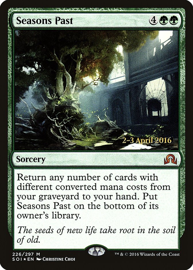 Seasons Past [Shadows over Innistrad Prerelease Promos] | Good Games Cannington