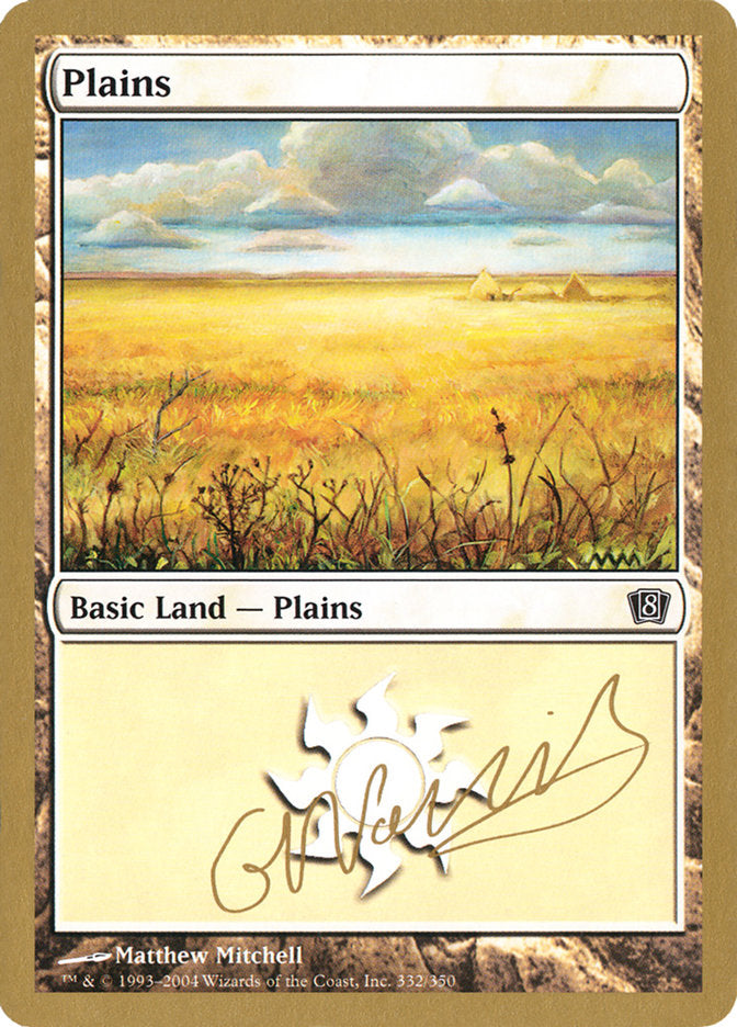 Plains (gn332) (Gabriel Nassif) [World Championship Decks 2004] | Good Games Cannington