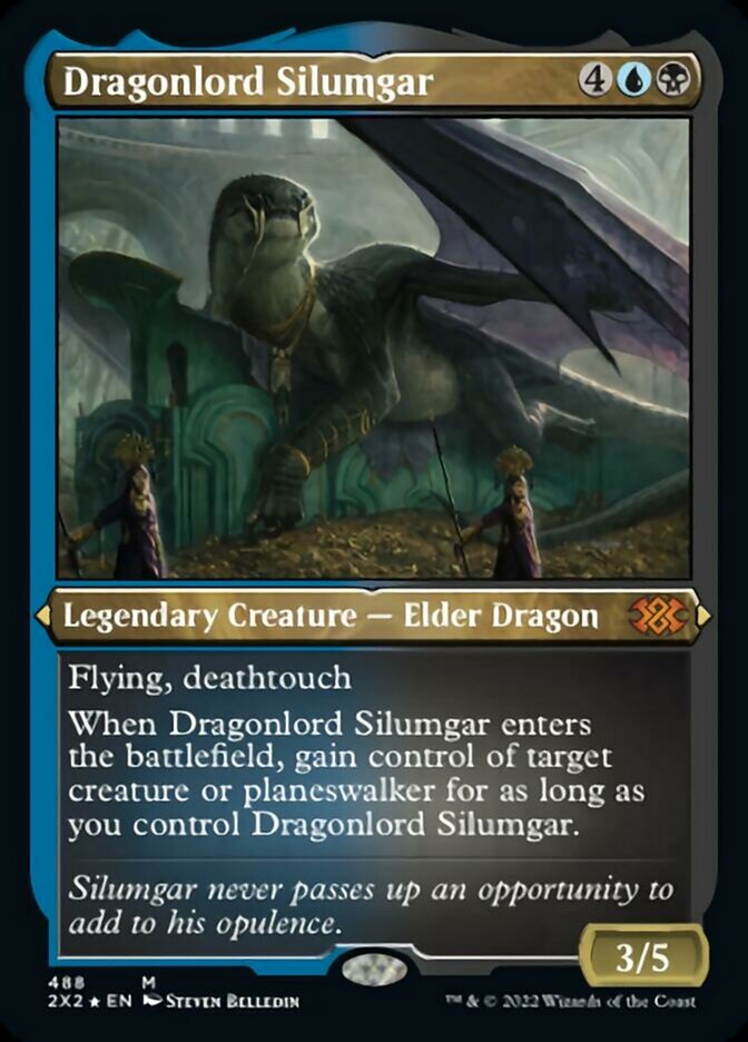 Dragonlord Silumgar (Foil Etched) [Double Masters 2022] | Good Games Cannington