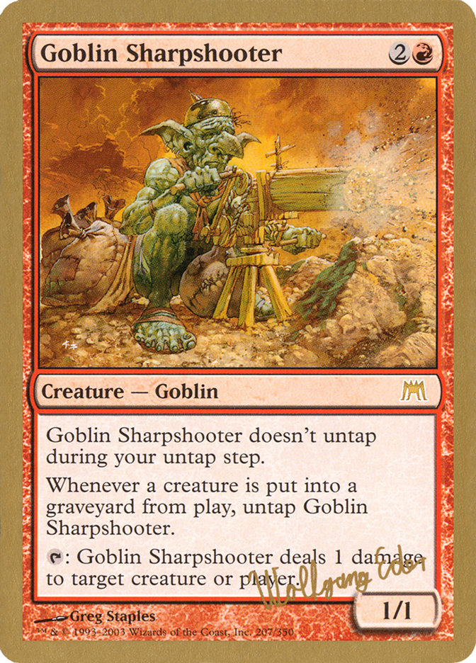 Goblin Sharpshooter (Wolfgang Eder) [World Championship Decks 2003] | Good Games Cannington