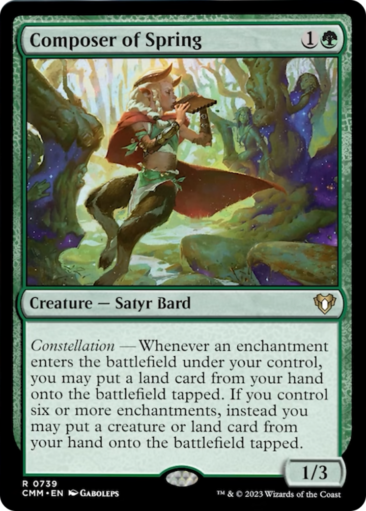 Composer of Spring [Commander Masters] | Good Games Cannington