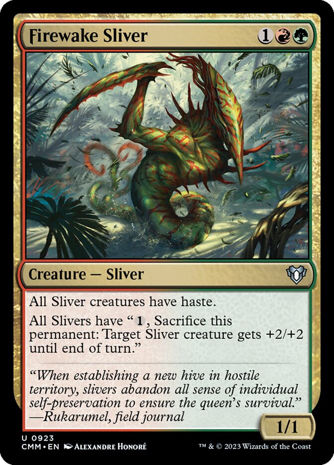 Firewake Sliver 923/451 (Commander Masters)  | Good Games Cannington