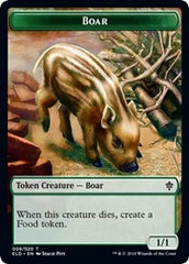Boar // Food (16) Double-Sided Token [Throne of Eldraine Tokens] | Good Games Cannington