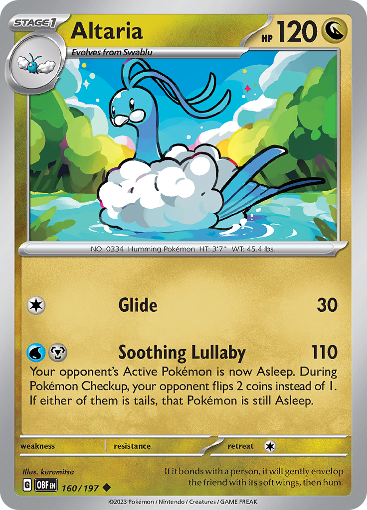 Altaria (160/197) [Scarlet & Violet: Obsidian Flames] | Good Games Cannington