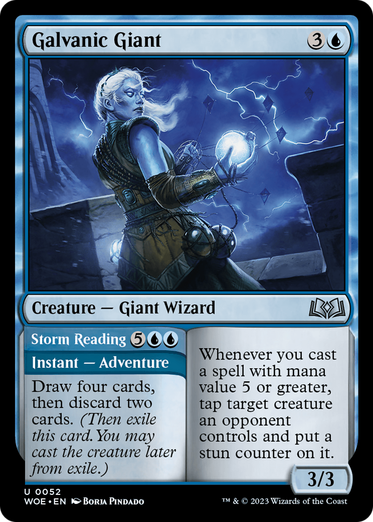 Galvanic Giant // Storm Reading [Wilds of Eldraine] | Good Games Cannington