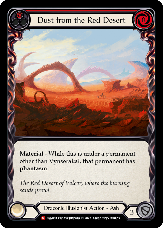 Dust from the Red Desert [DYN003] (Dynasty)  Rainbow Foil | Good Games Cannington
