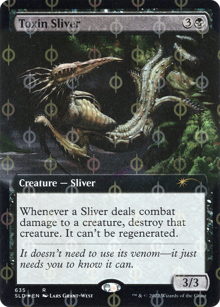 Toxin Sliver (Extended Art) (Step-and-Compleat Foil) [Secret Lair Drop Promos] | Good Games Cannington