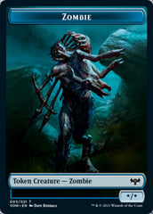 Blood // Zombie (005) Double-Sided Token [Innistrad: Crimson Vow Tokens] | Good Games Cannington
