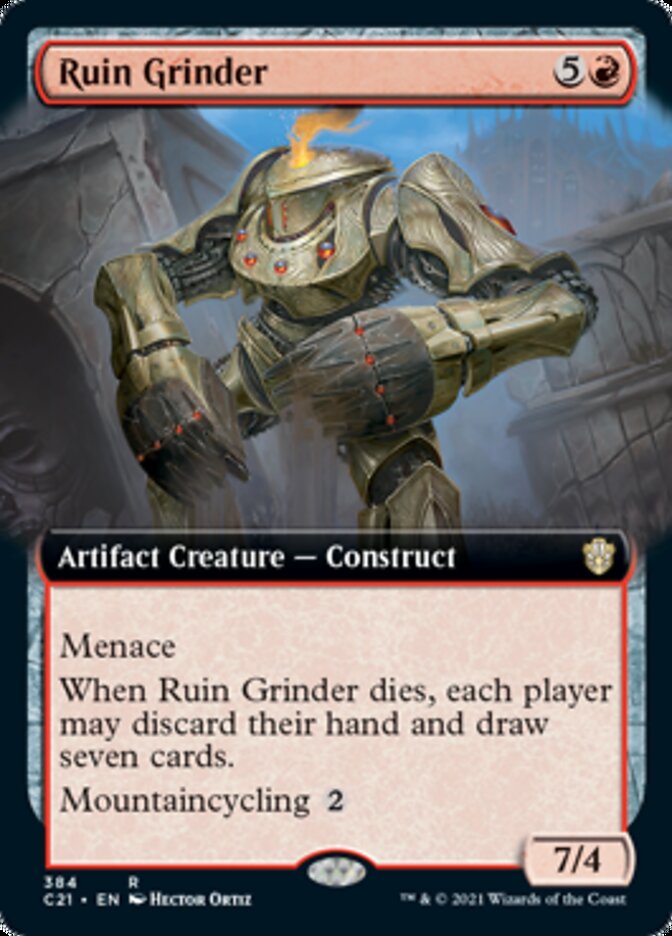 Ruin Grinder (Extended Art) [Commander 2021] | Good Games Cannington