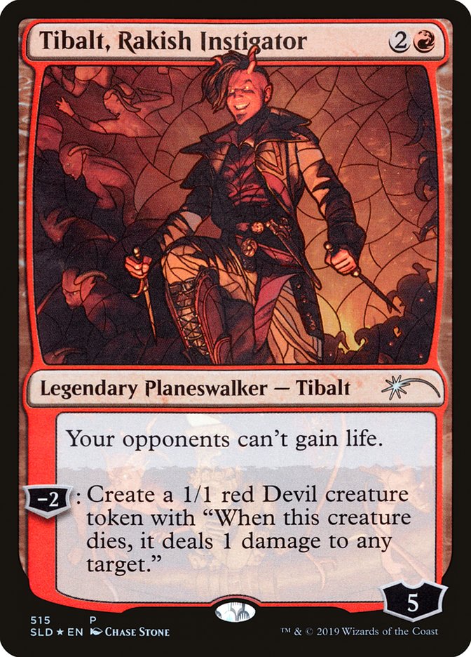 Tibalt, Rakish Instigator (Stained Glass) [Secret Lair Drop Promos] | Good Games Cannington