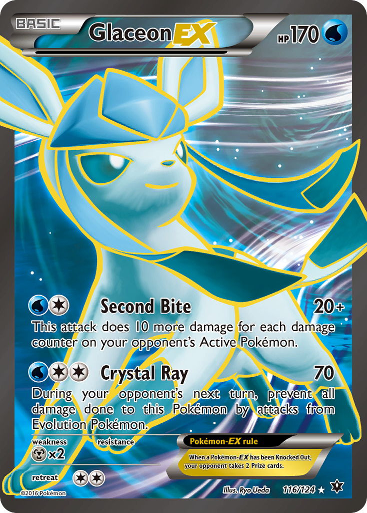 Glaceon EX (116/124) [XY: Fates Collide] | Good Games Cannington