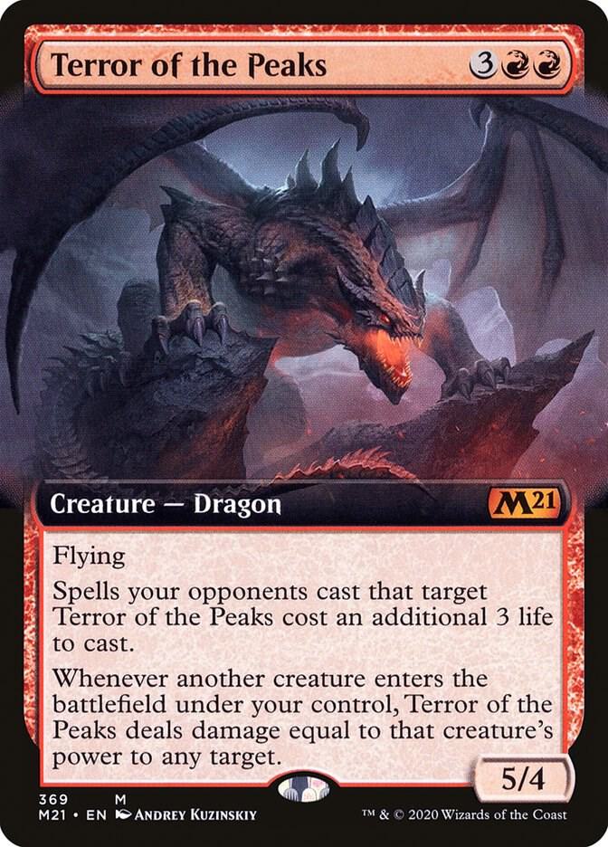 Terror of the Peaks 369 (Core Set 2021)  - Extended Art | Good Games Cannington