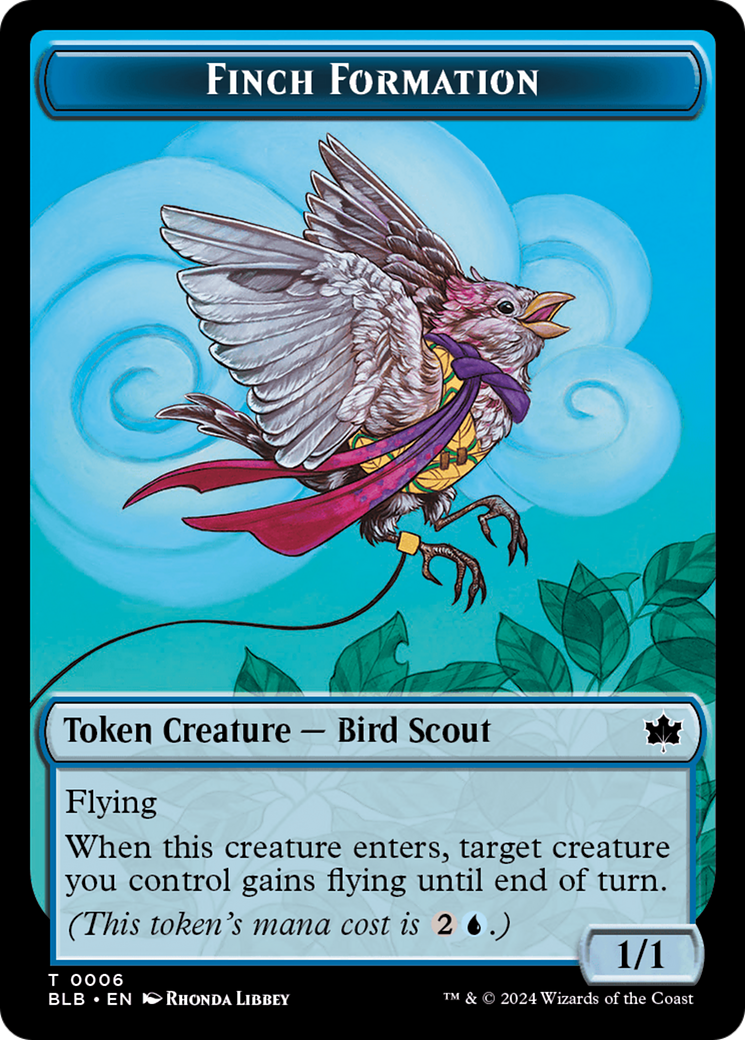 Finch Formation Token [Bloomburrow Tokens] | Good Games Cannington