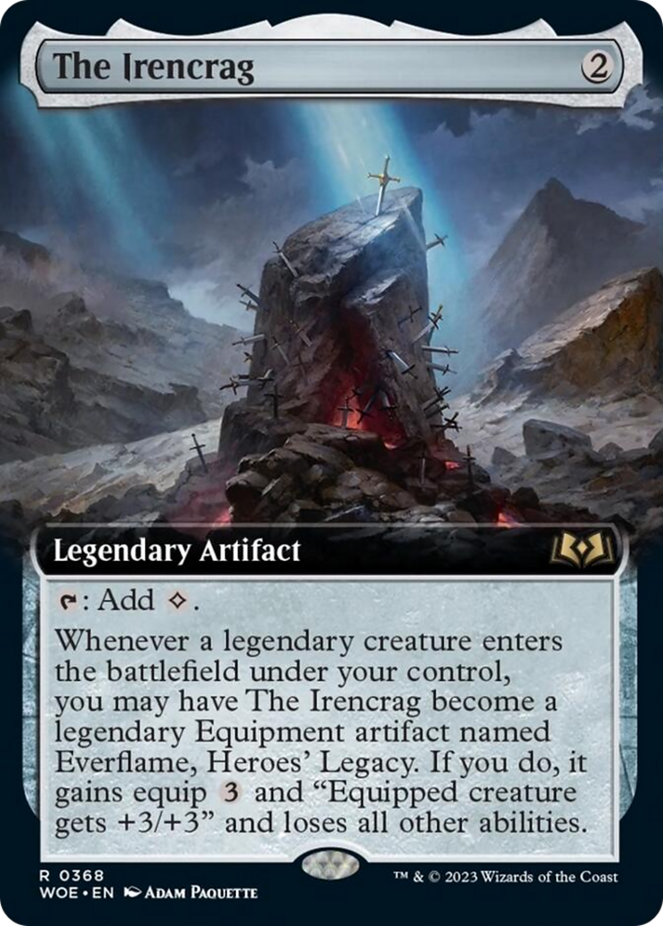 The Irencrag (Extended Art) [Wilds of Eldraine] | Good Games Cannington