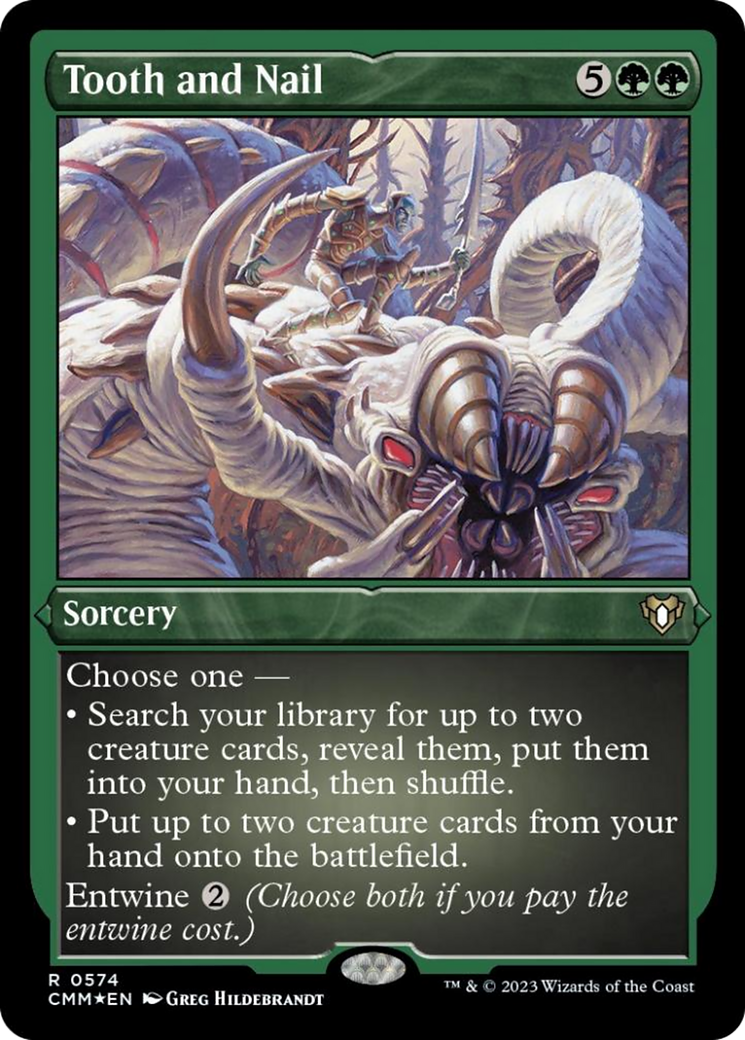Tooth and Nail (Foil Etched) [Commander Masters] | Good Games Cannington