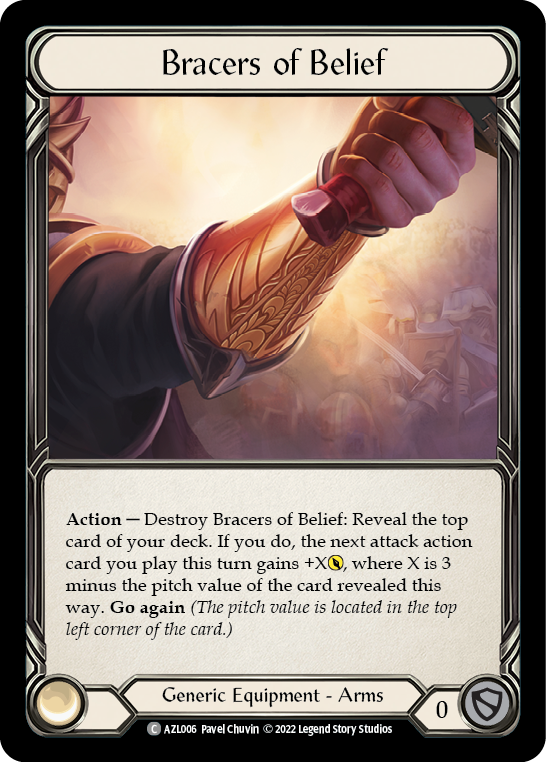 Bracers of Belief [AZL006] (Outsiders Azalea Blitz Deck) | Good Games Cannington