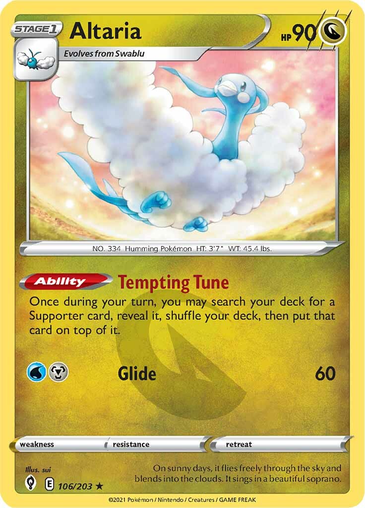 Altaria (106/203) [Sword & Shield: Evolving Skies] | Good Games Cannington