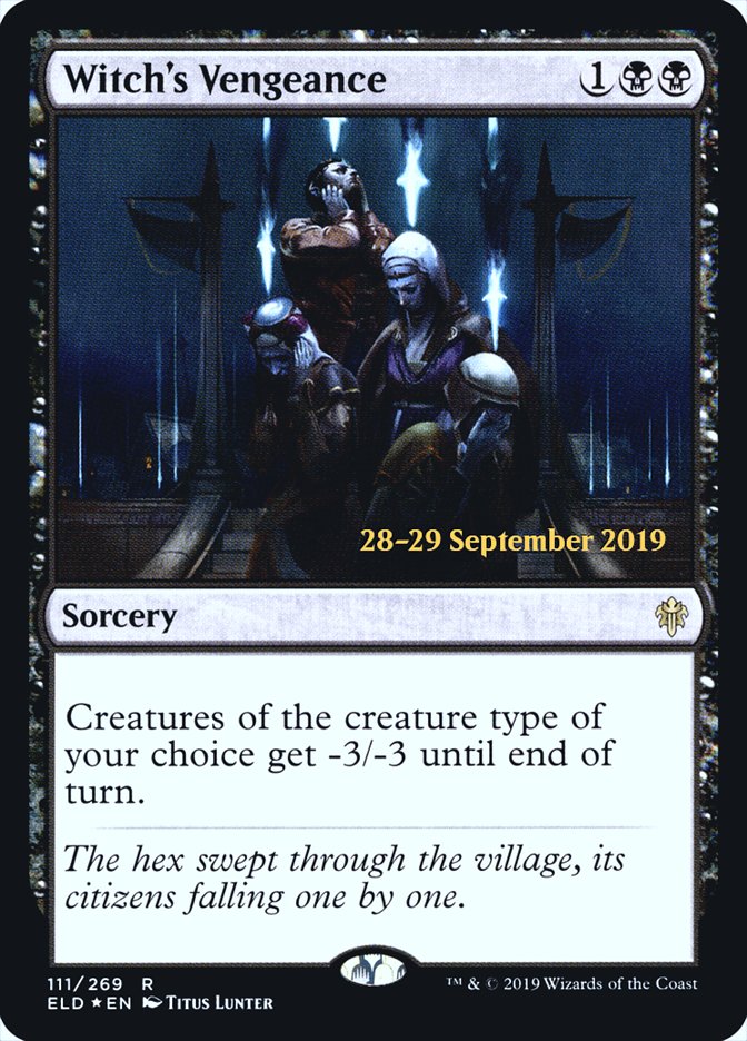 Witch's Vengeance [Throne of Eldraine Prerelease Promos] | Good Games Cannington