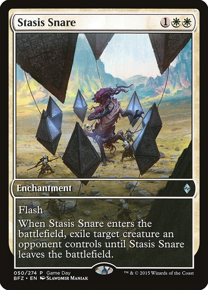 Stasis Snare (Game Day) [Battle for Zendikar Promos] | Good Games Cannington