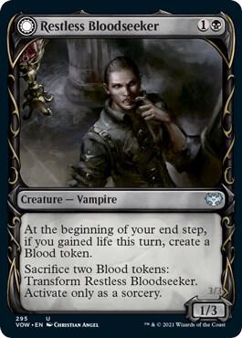 Restless Bloodseeker Showcase 295/277 (Innistrad: Crimson Vow)  - Foil | Good Games Cannington