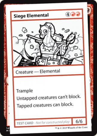 Siege Elemental (2021 Edition) [Mystery Booster Playtest Cards] | Good Games Cannington