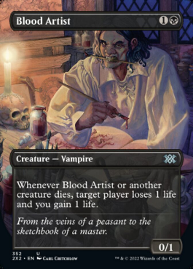 Blood Artist (Borderless Alternate Art) [Double Masters 2022] | Good Games Cannington