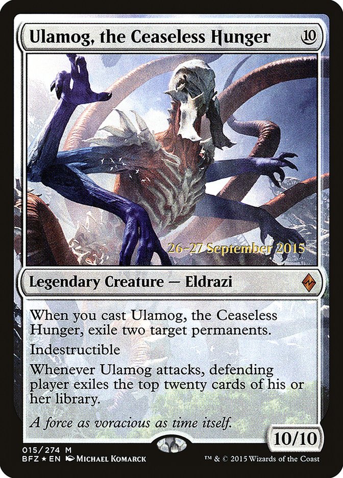 Ulamog, the Ceaseless Hunger [Battle for Zendikar Prerelease Promos] | Good Games Cannington