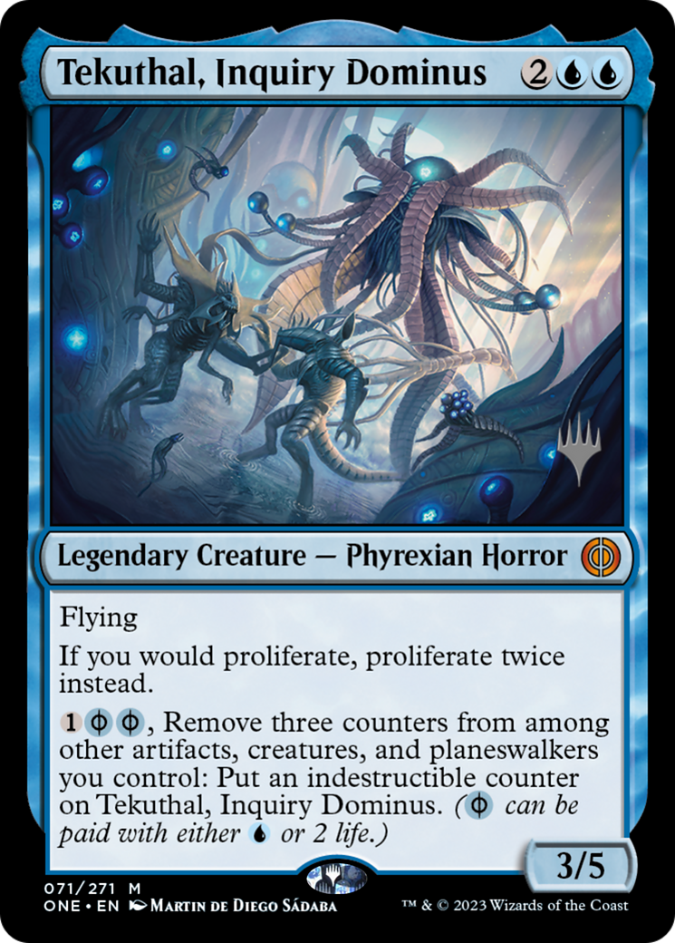 Tekuthal, Inquiry Dominus (Promo Pack) [Phyrexia: All Will Be One Promos] | Good Games Cannington