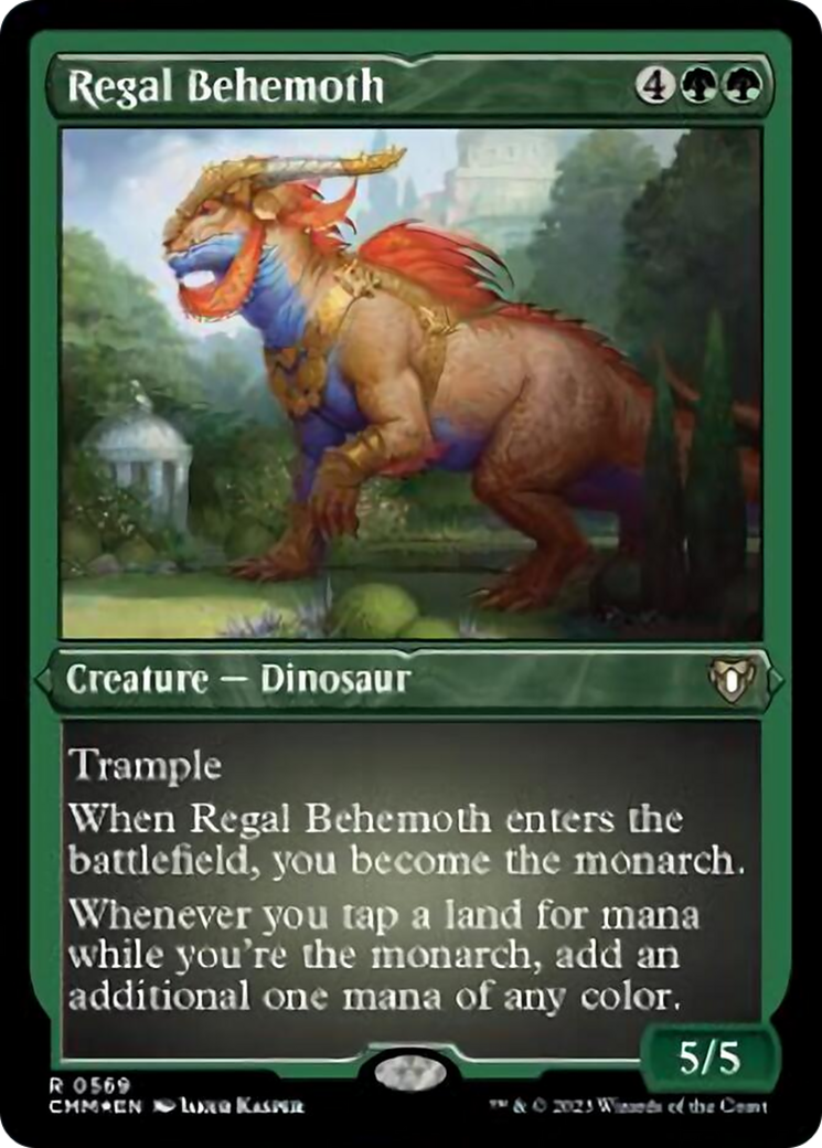 Regal Behemoth (Foil Etched) [Commander Masters] | Good Games Cannington