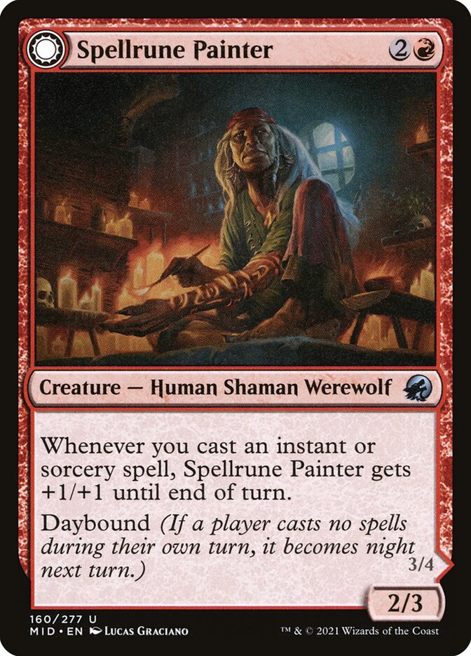 Spellrune Painter // Spellrune Howler 160/277 (Innistrad: Midnight Hunt)  | Good Games Cannington