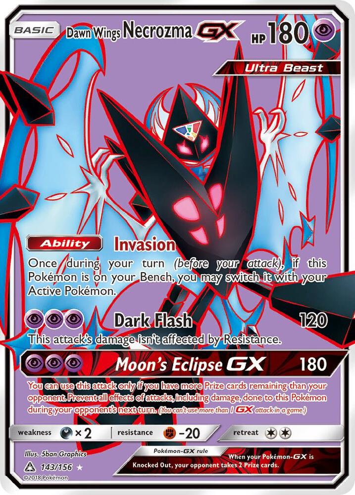 Dawn Wings Necrozma GX 143/156 (SM - Ultra Prism)  - Holofoil | Good Games Cannington