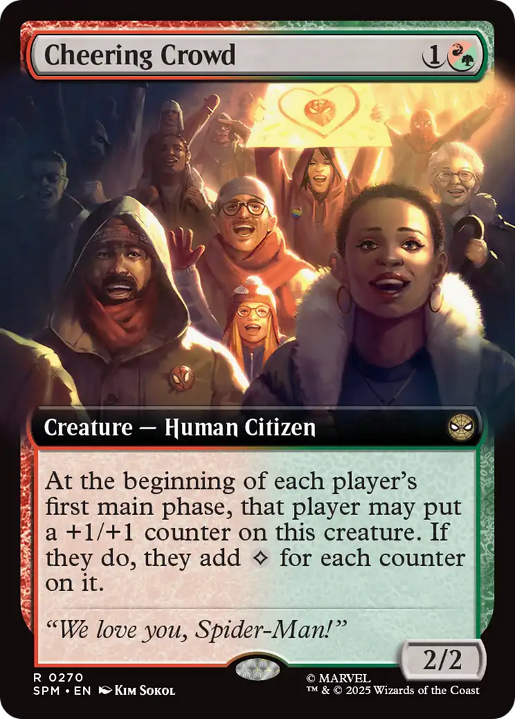 Cheering Crowd (Extended Art) [Marvel's Spider-Man] | Good Games Cannington