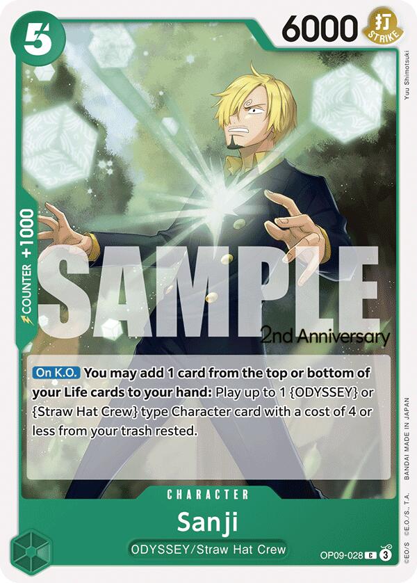 Sanji [Emperors in the New World: 2nd Anniversary Tournament Cards] | Good Games Cannington