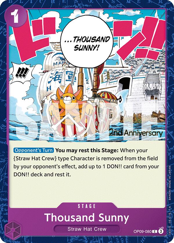 Thousand Sunny [Emperors in the New World: 2nd Anniversary Tournament Cards] | Good Games Cannington