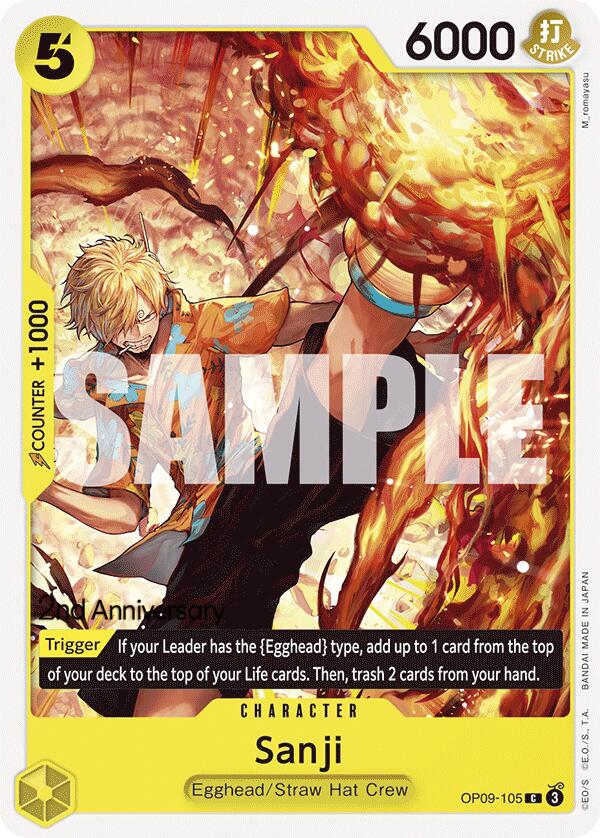 Sanji [Emperors in the New World: 2nd Anniversary Tournament Cards] | Good Games Cannington