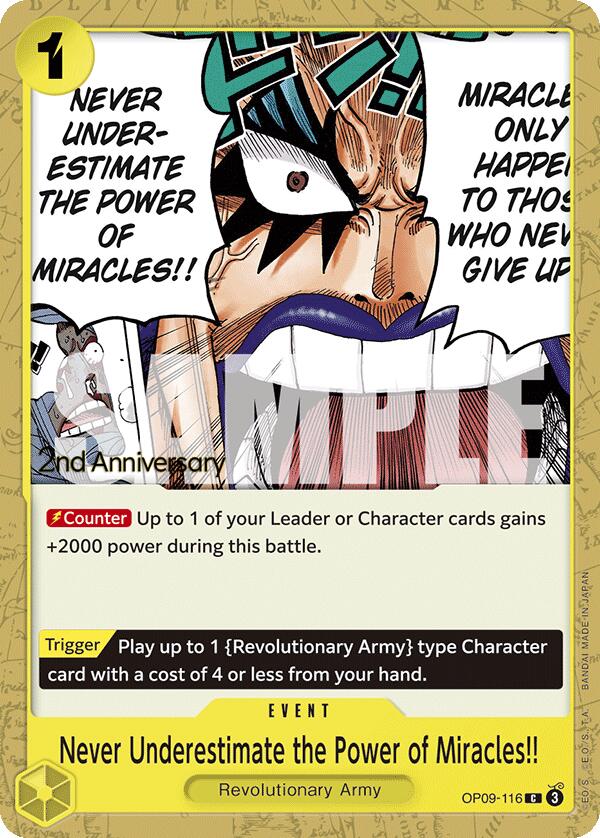 Never Underestimate the Power of Miracles!! [Emperors in the New World: 2nd Anniversary Tournament Cards] | Good Games Cannington
