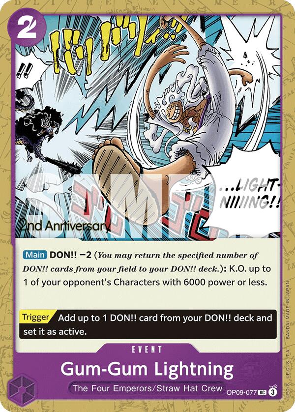 Gum-Gum Lightning [Emperors in the New World: 2nd Anniversary Tournament Cards] | Good Games Cannington