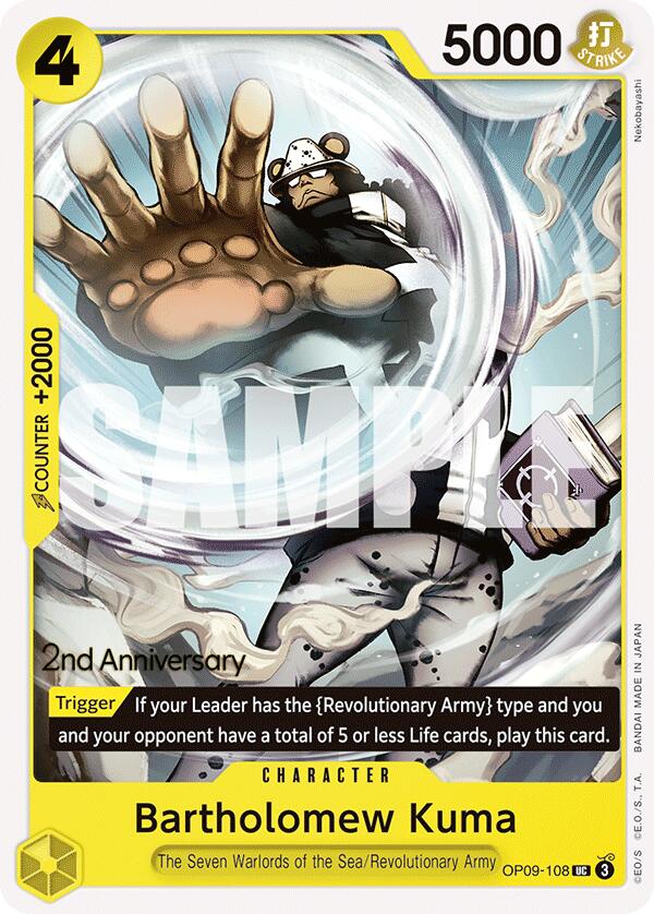 Bartholomew Kuma [Emperors in the New World: 2nd Anniversary Tournament Cards] | Good Games Cannington