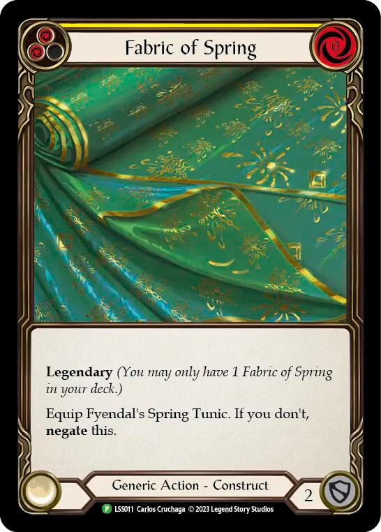 Fabric of Spring // Fyendal's Spring Tunic [LSS011] (Promo)  Cold Foil | Good Games Cannington