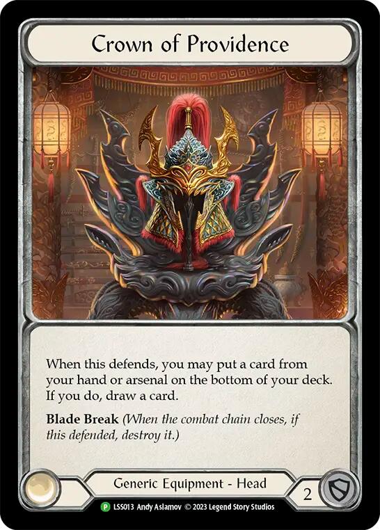 Fabric of Providence // Crown of Providence [LSS013] (Promo)  Cold Foil | Good Games Cannington