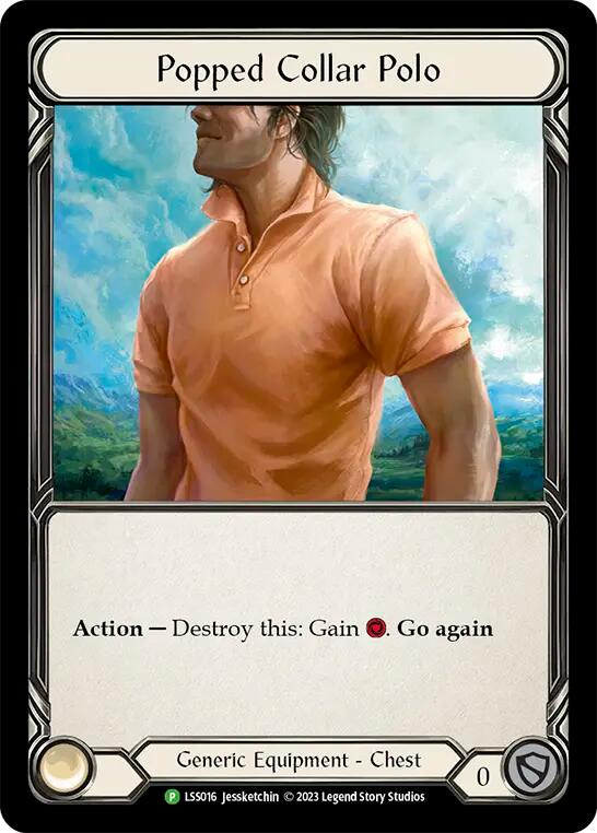 Popped Collar Polo [LSS016] (Promo)  Cold Foil | Good Games Cannington