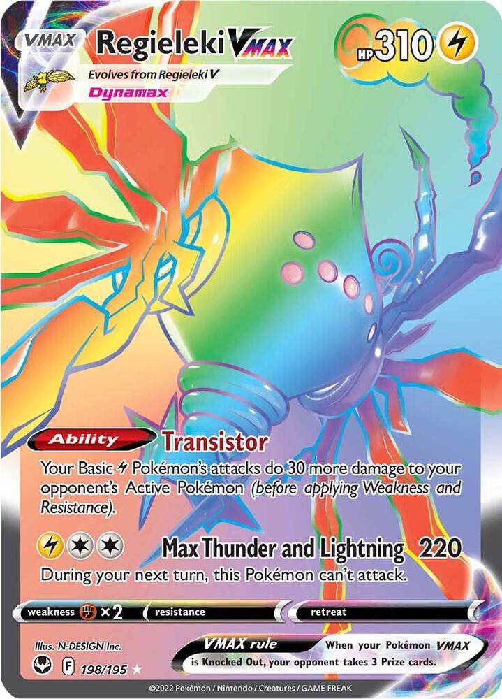 Regieleki VMAX Secret 198/195 (SWSH12: Silver Tempest)  - Holofoil | Good Games Cannington
