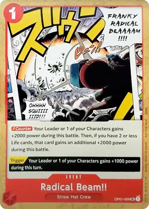 Radical Beam!! [One Piece Demo Deck Cards] | Good Games Cannington